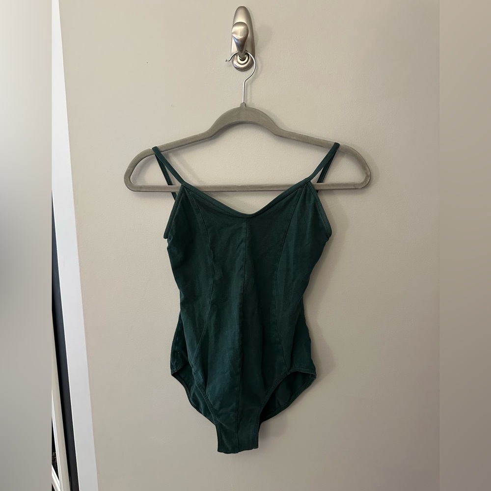 Vintage Emerald Green Mirella Ballet Leotard